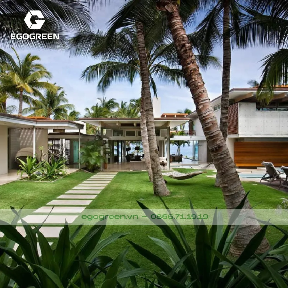 Vườn nghỉ dưỡng tối giản nhưng sang trọng